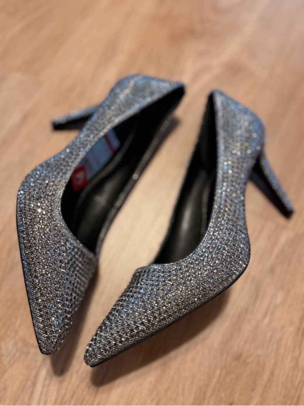Michael Kors Rhinestone Dorthy Flex Pumps Silver Elegant Classy Party Heels